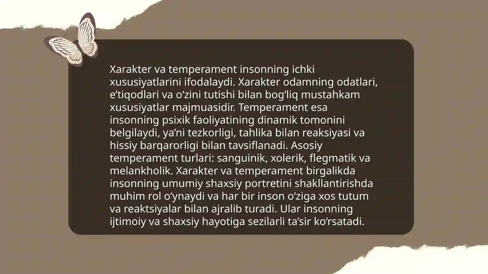 Xarakterning asosiy tushunchalari 4