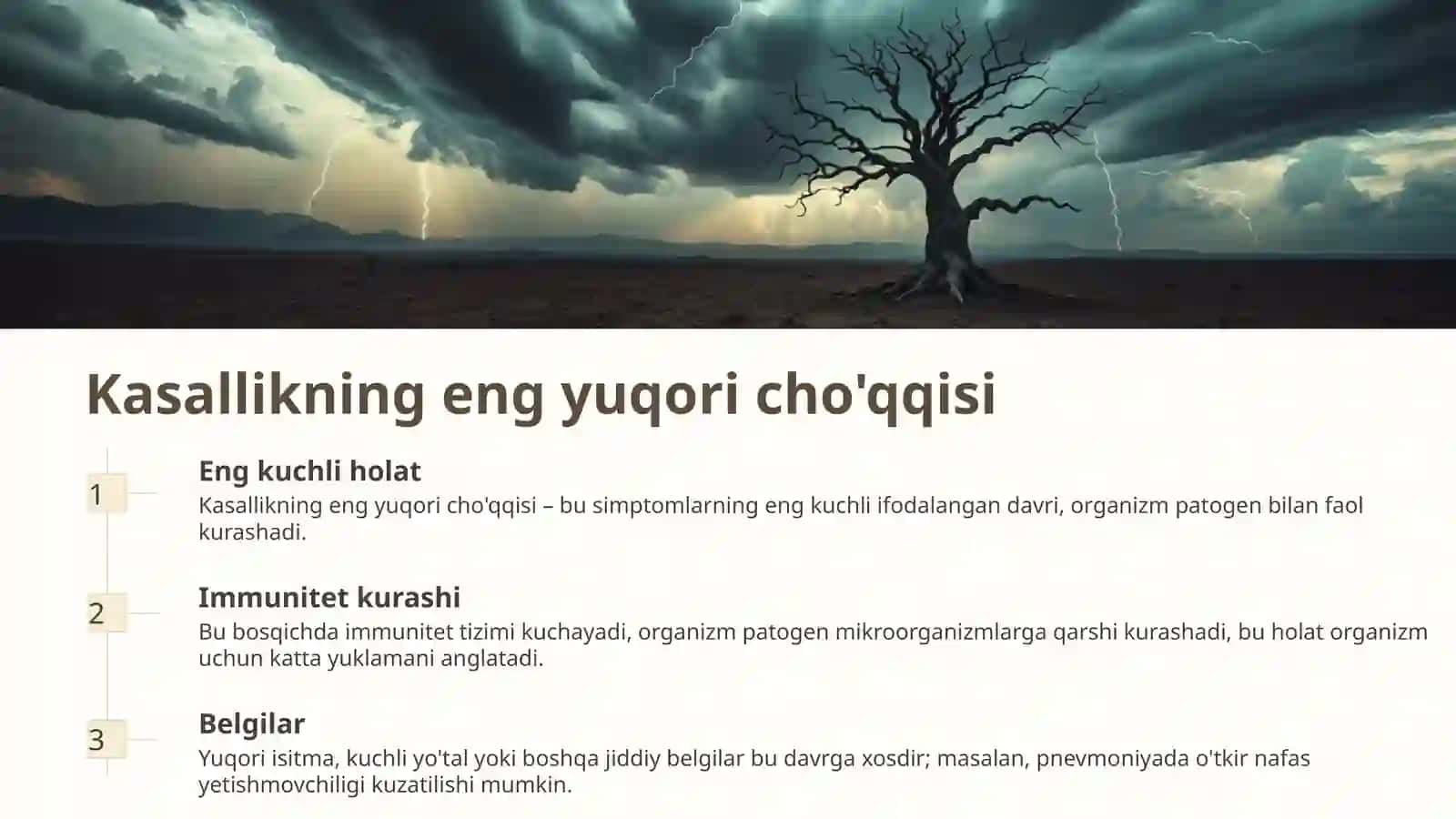 Kasallikning boshlanishi 4
