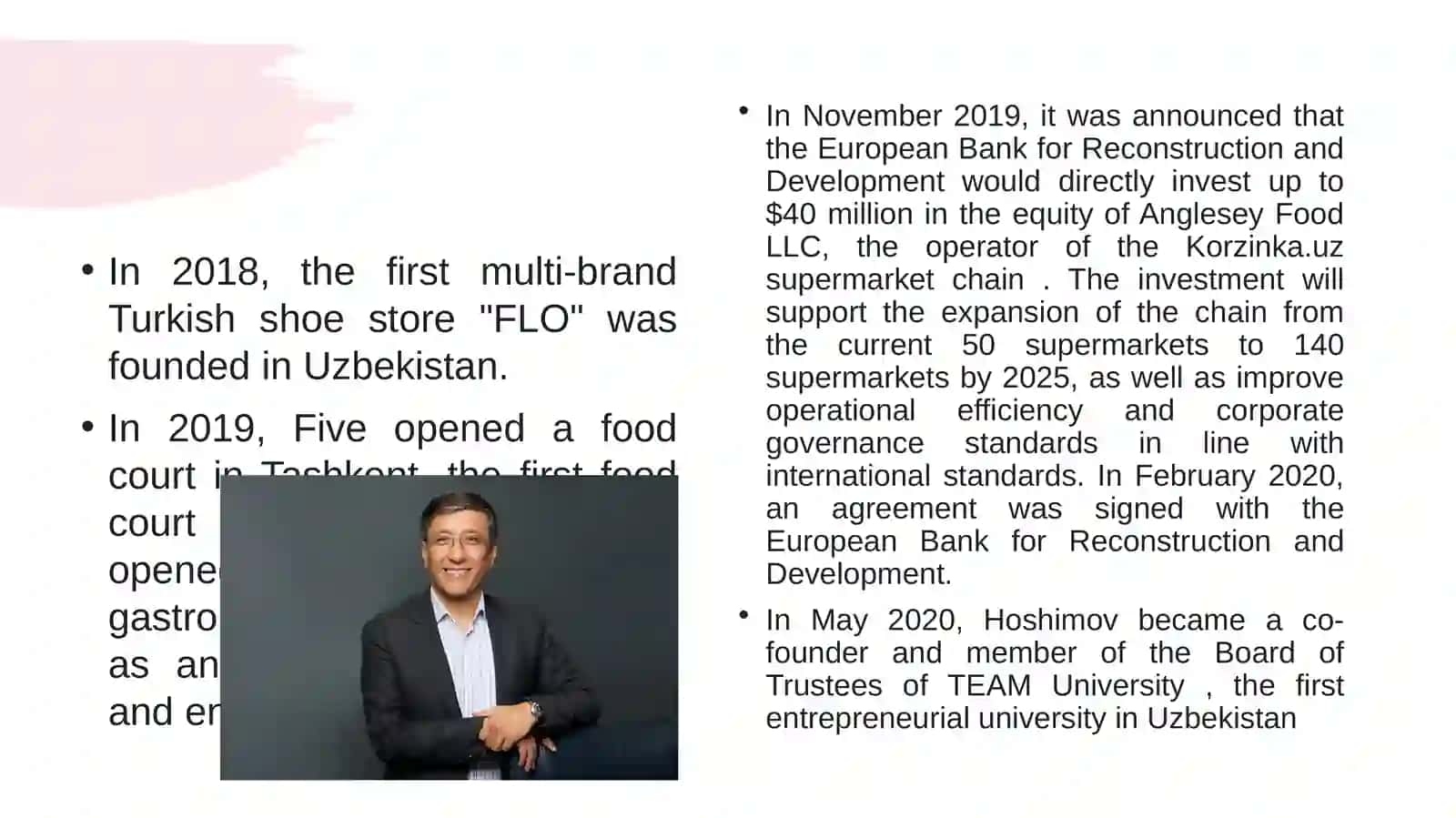 ZafarHoshimov— Founder of the “Korzinka.uz” Supermarket Chain 4