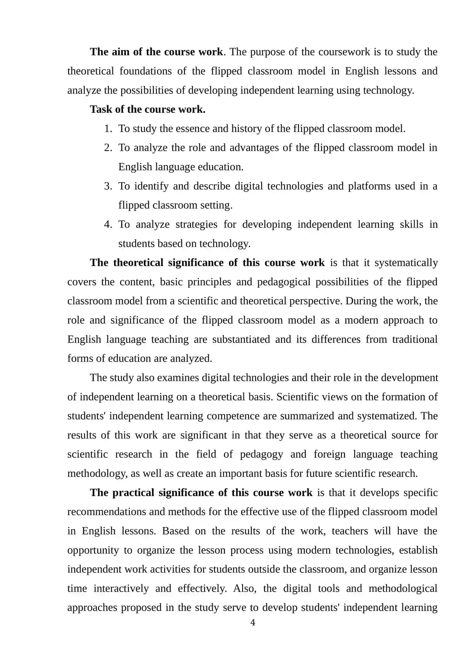 FLIPPED CLASSROOM MODEL IN ENGLISH CLASSES: HOW TECHNOLOGY CAN FOSTER INDEPENDENT LEARNING 4