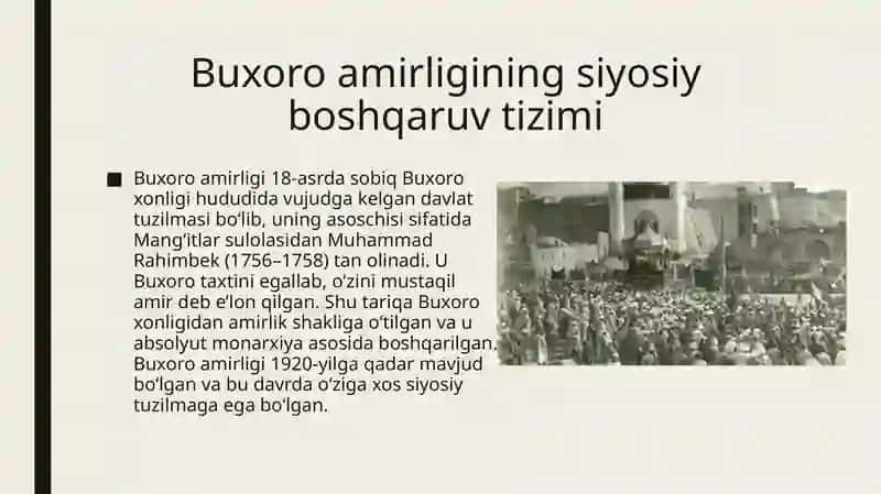 Buxoro amirligining siyosiy tuzumi 4