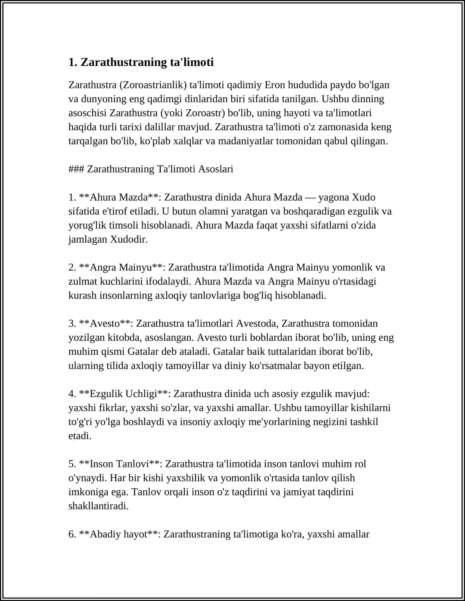 Avesto - Zardushtiylikning Muqaddas Manbasi 4