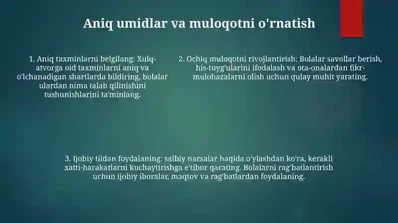 Farzandi Ta’Lim-Tarbiyasiga E’Tiborsiz Ota-Onalar Bilan Ishlash Samaradorligini Oshirish 4