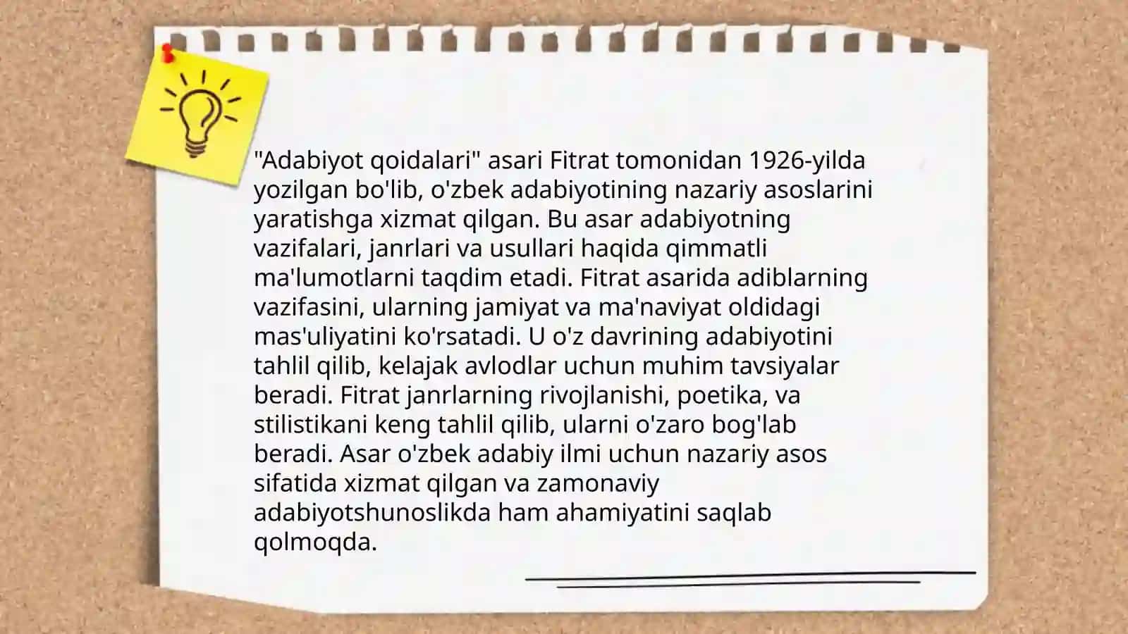 Fitratning "Adabiyot qoidalari","Aruz nazariyasi" asarlari tahlili 4