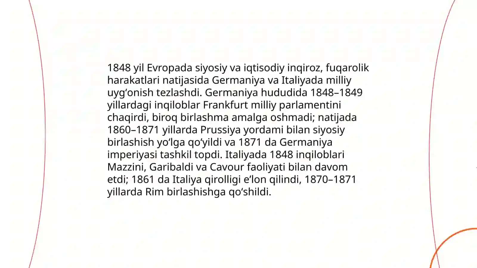 1848 yil inqiloblari va Germaniya hamda Italiyada milliy uygʻonish 4