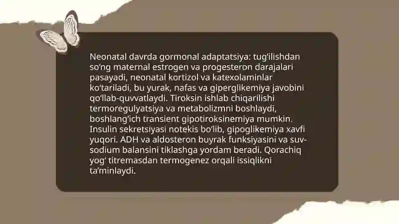 Ichki sekretsiya bezlarning yoshga xos xususiyatlari 4