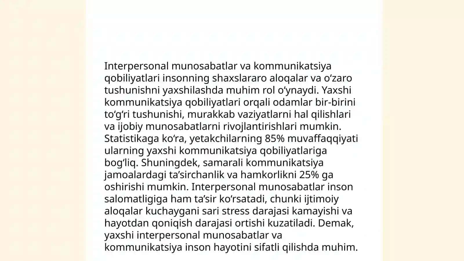 Shaxsiyat turlari testi 4
