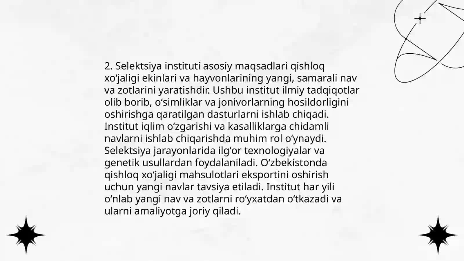 Seleksiya Instituti Ish Faoliyati 4