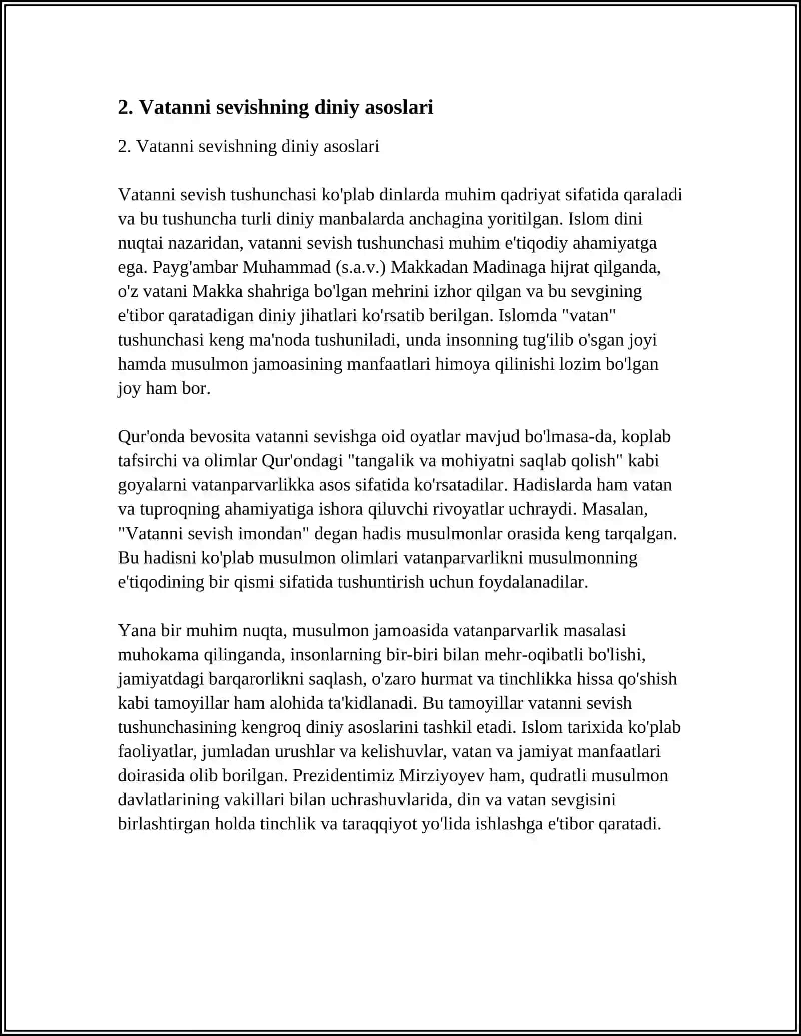 VATANGA MUHABBAT ENG MUQADDAS TUYGʻU 4