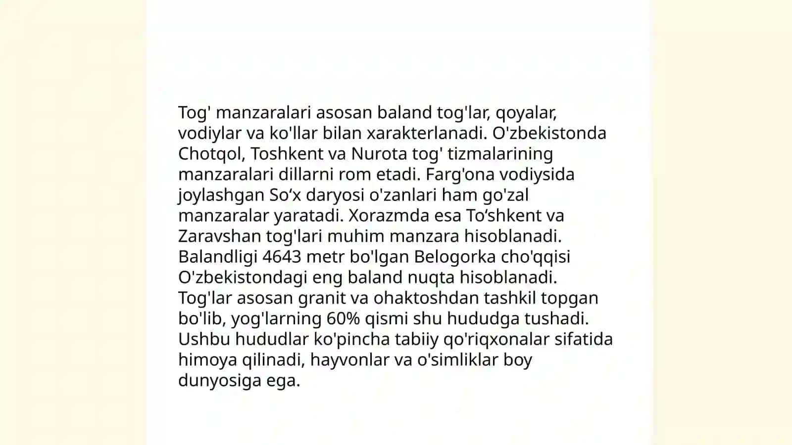 Tabiatni obrazli manzarasini tasvirlash 4
