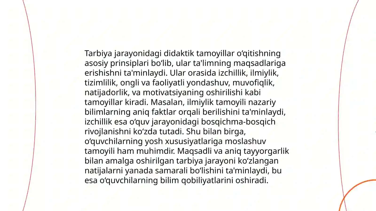 Tarbiya fanini oʻqitish metodikasi yaxlit tizim sifatida 4