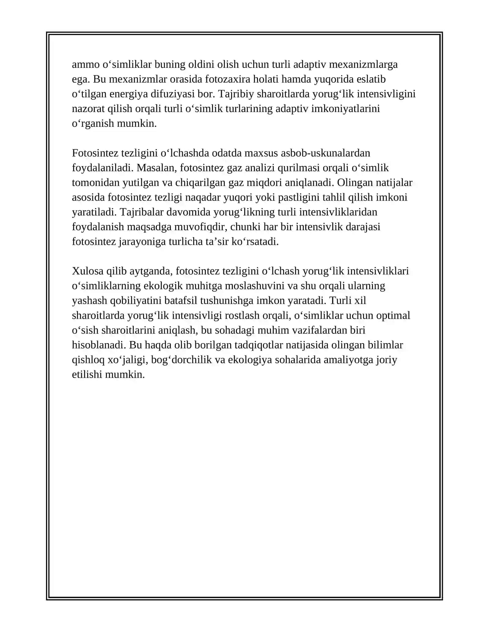 11-B Sinif O'quvchilarining Biologiya Fanidan Loyiha Ishi 4