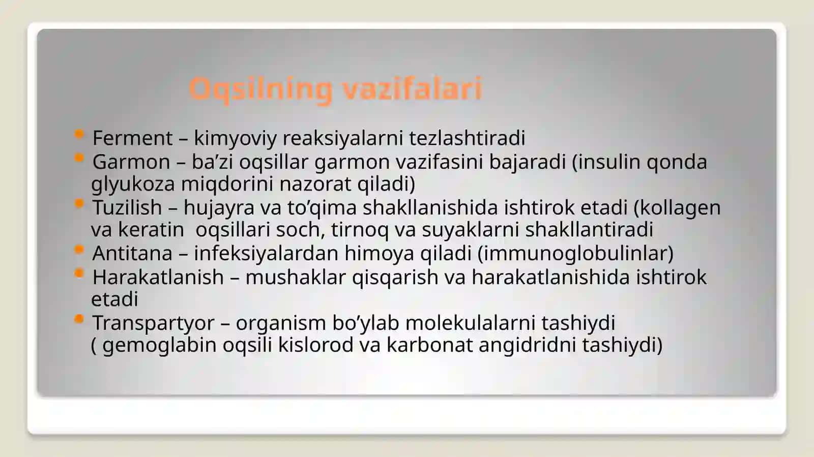 OQSIL TUZILISHI 4
