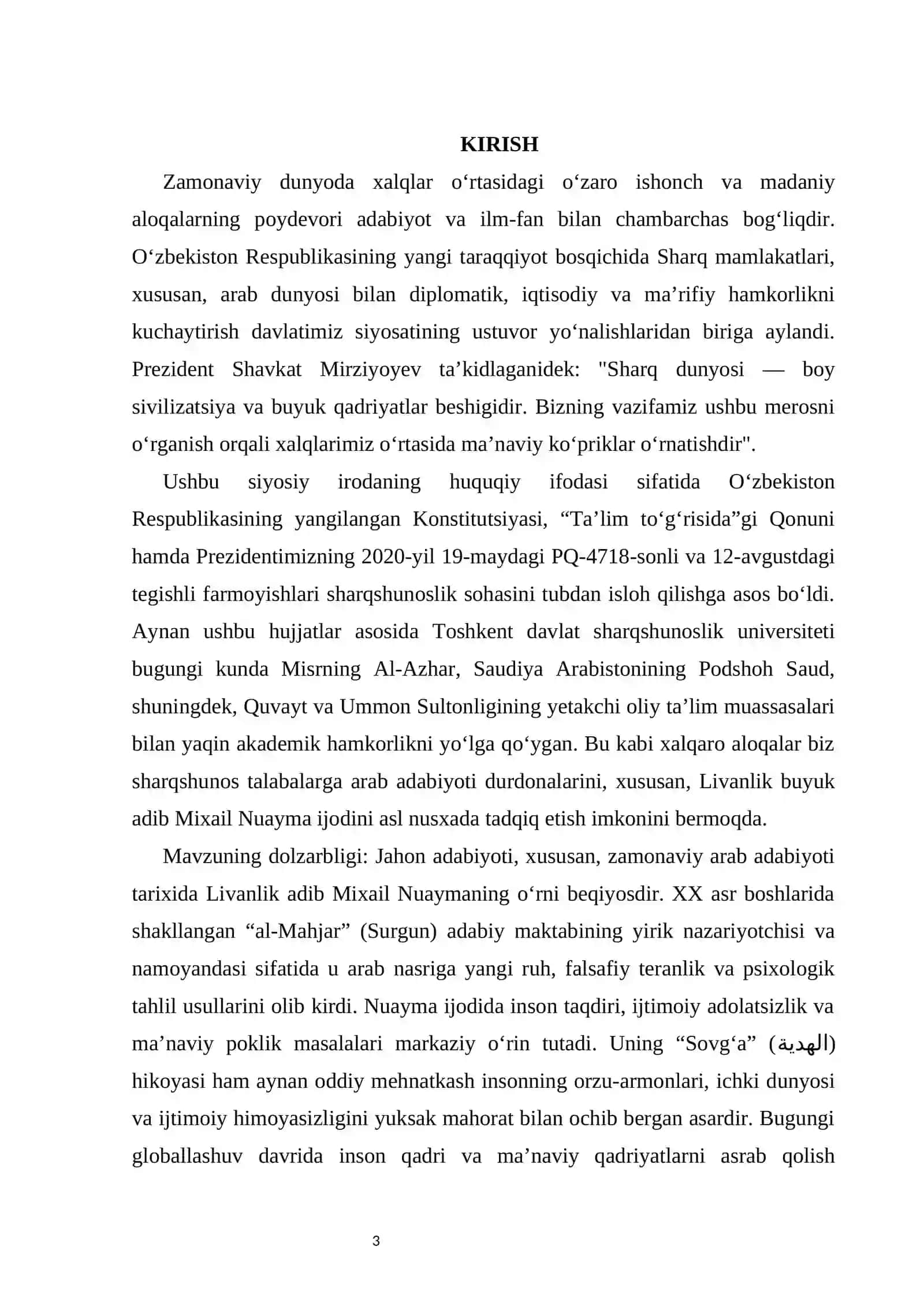 MIXAIL NUAYMANING “SOVG‘A” HIKOYASIDA IJTIMOIY-PSIXOLOGIK TASVIR VA BADIIY MAHORAT  MAVZUSIDA 4