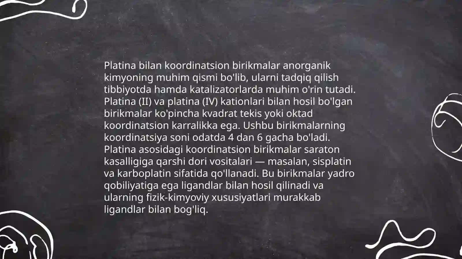 Platina kompleks birikmalari 4