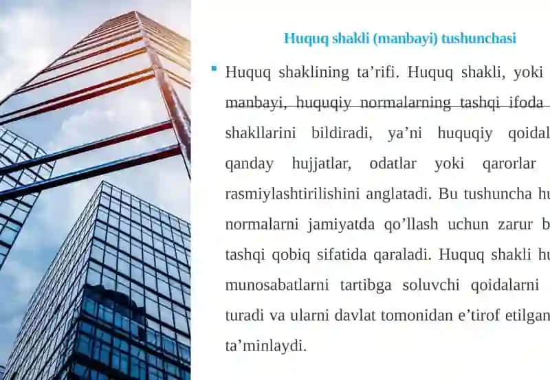 Huquqshakli(manbayi)tushunchasi 4