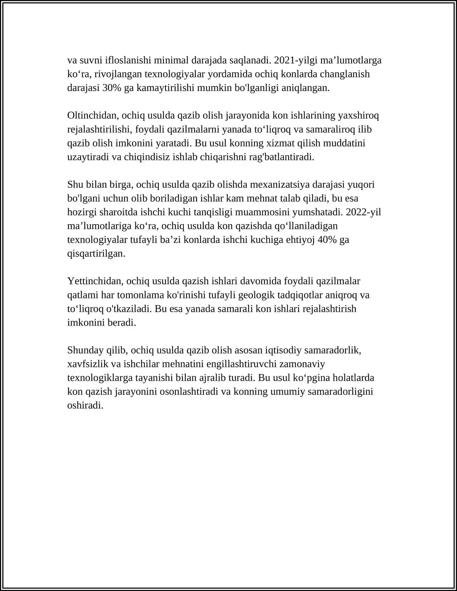 Konlarni Ochiq Usulda Qazib Olish 4