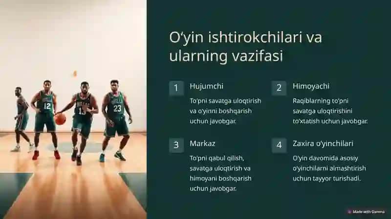 Basketbol oʻyin texnikasi va qoidalari 4