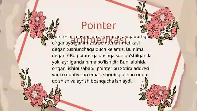Dasturlashda pointerlar va ularning xavfi 4