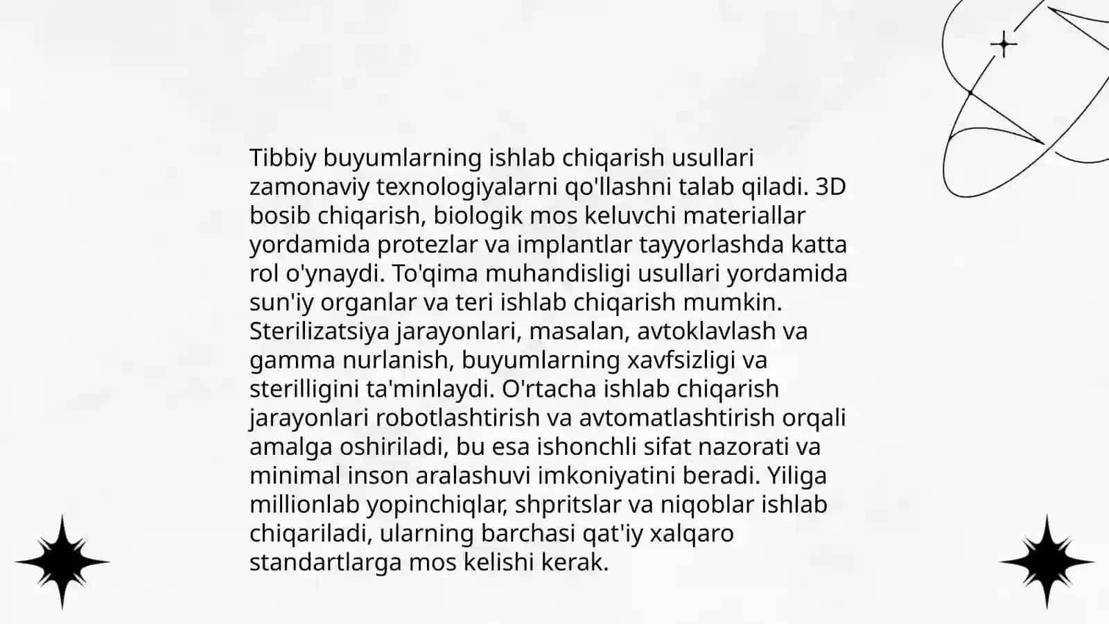 Dori vositalar, tibbiy buyumlar va farmatsevtik tovarlarni ishlab chiqarish 4