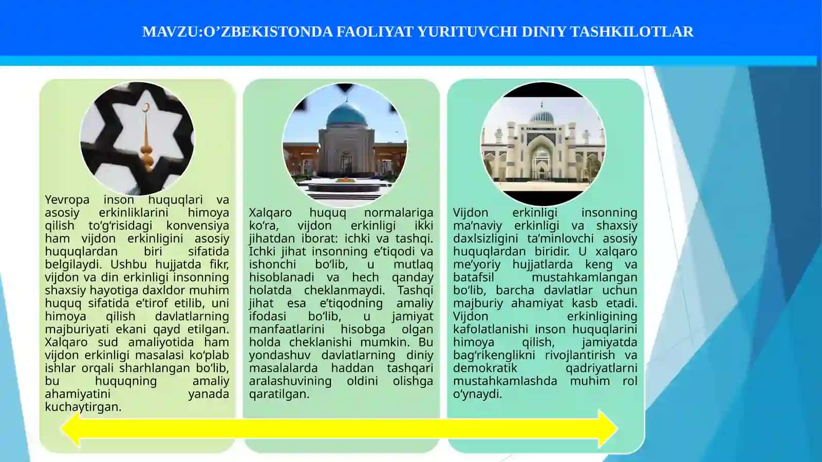 O’ZBEKISTONDA FAOLIYAT YURITUVCHI DINIY TASHKILOTLAR 4