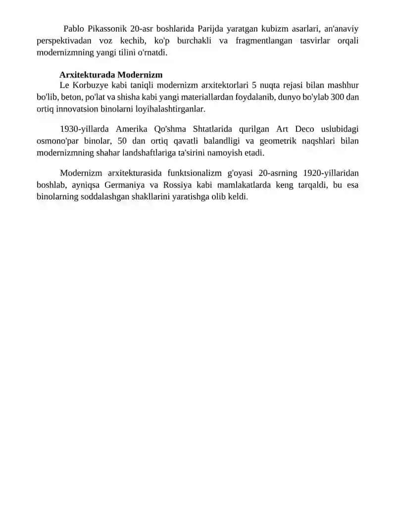 Modernizmning Kelib Chiqishi 4