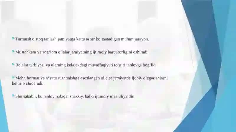 Turmush O’rtoq tanlash nazariyalari haqida umumiy tushuncha 4
