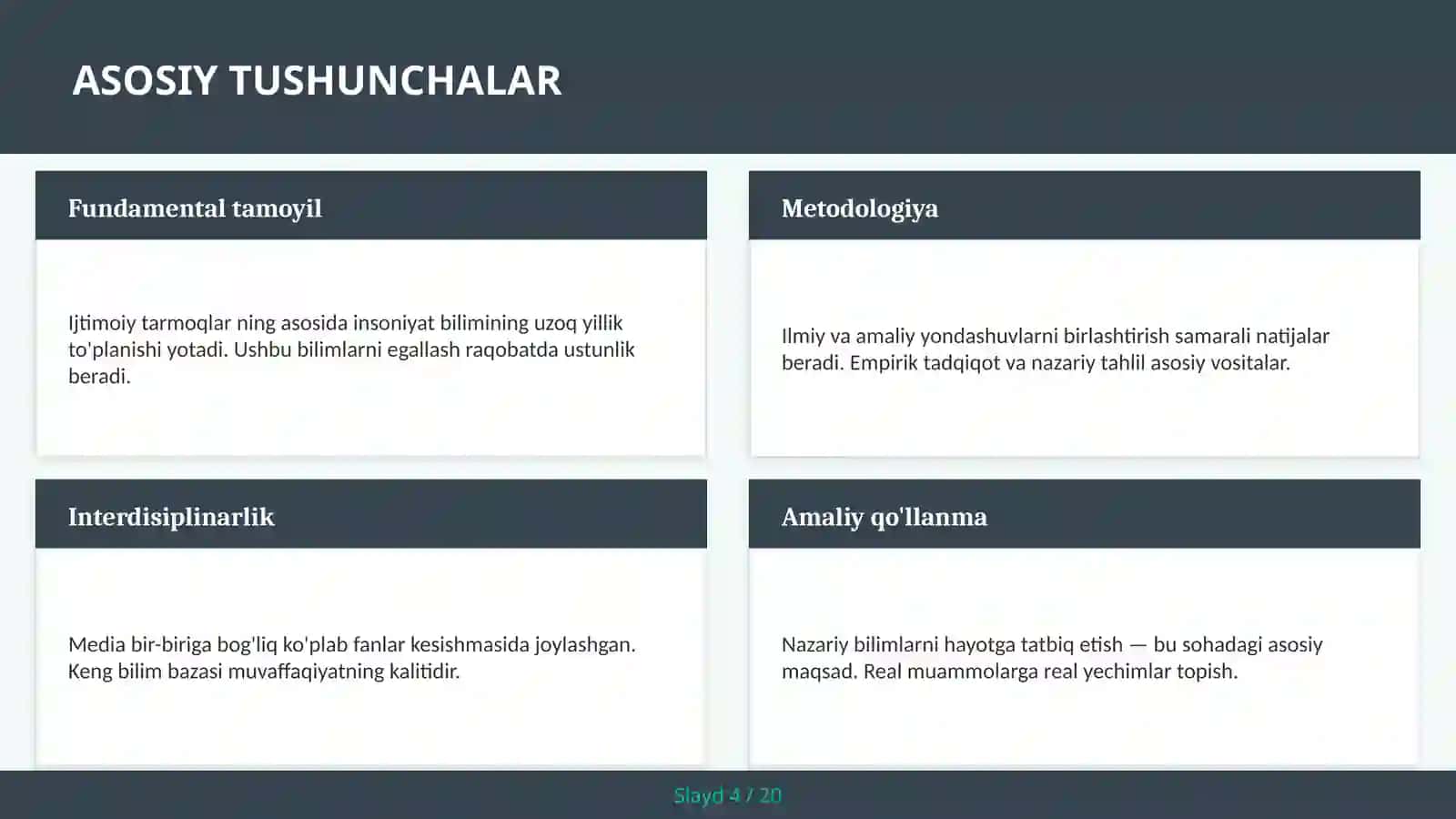 Ijtimoiy Tarmoqlar 4