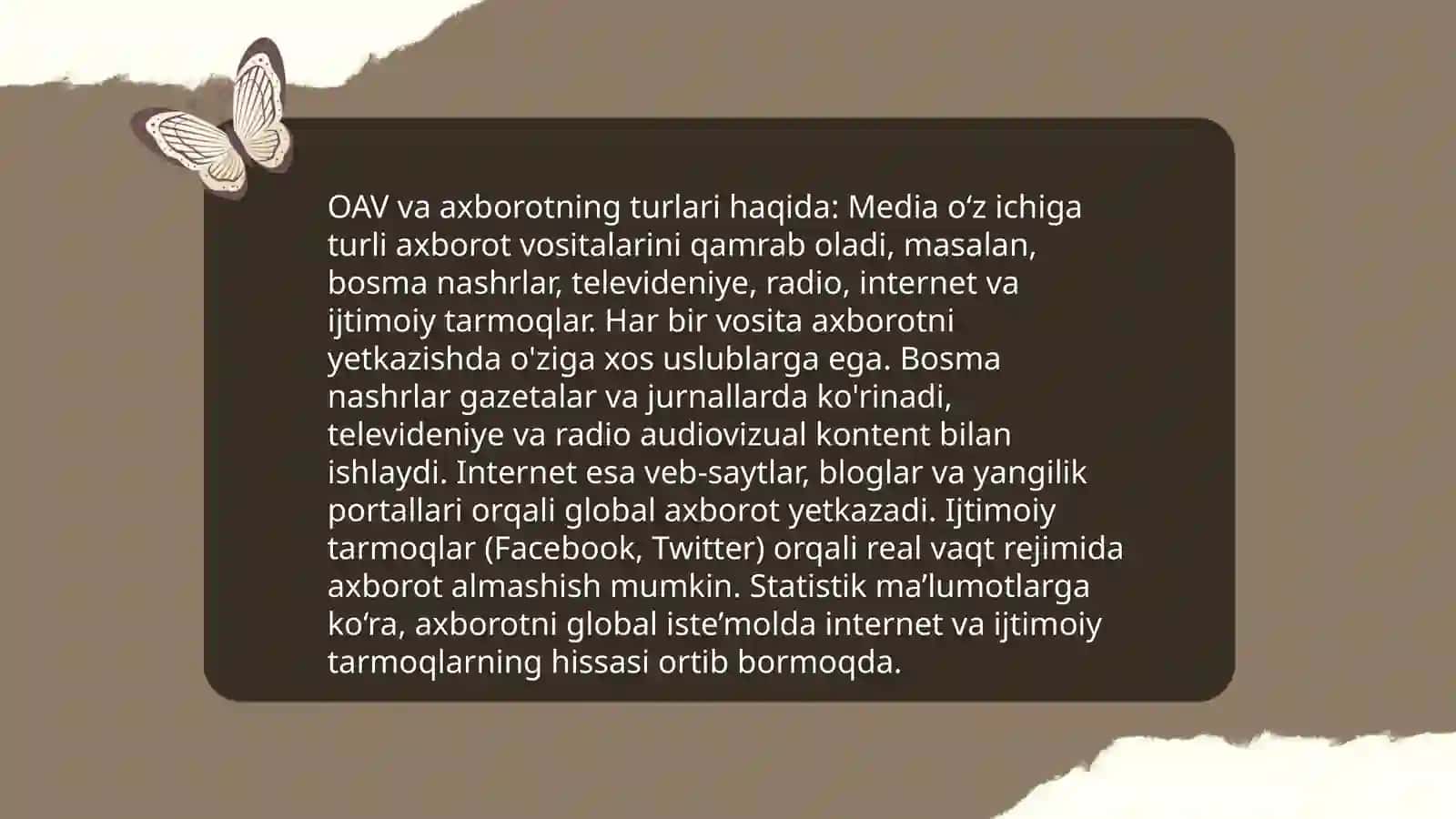 Media va axborot tushunchasi va uning ahamiyati 4