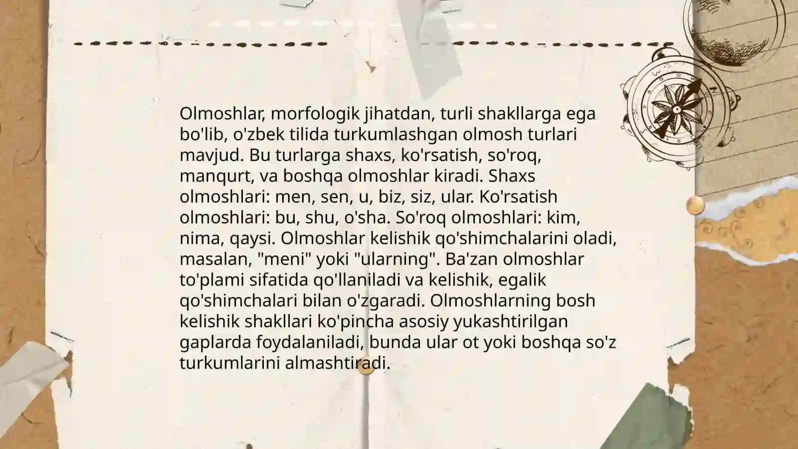 Olmosh so'z turkumi va uning o'ziga xos xususiyatlari 4