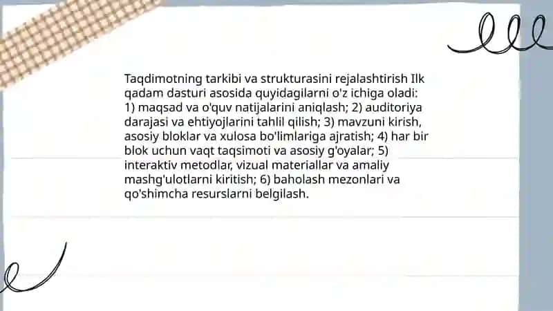 Ilk qadam davlat o'quv dasturi asosida taqtimot 4
