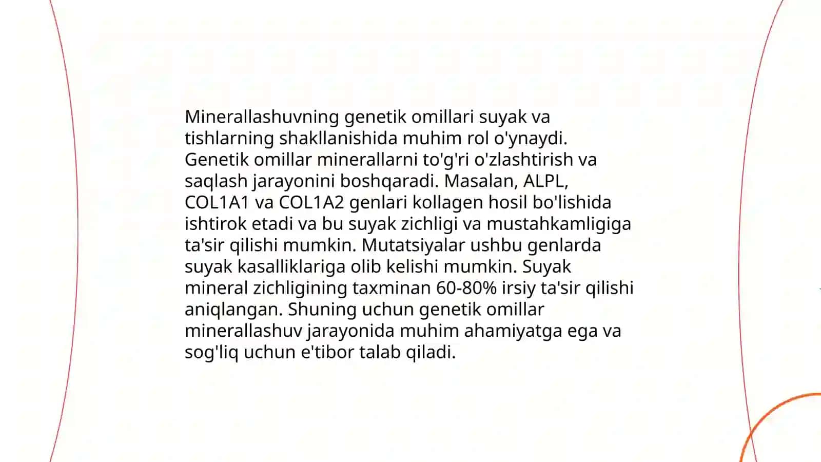 Suyak to'qimalarining mineral tarkibi va regeneratsiyasi 4