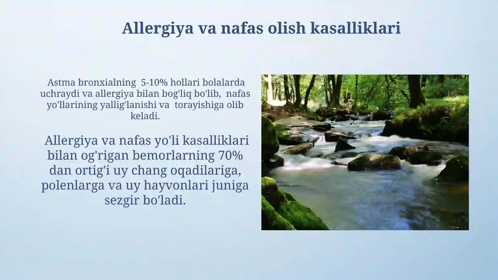 Dariyalarda nafas olish tizimi a'zolarin kasalliklarining kechishi va parvarish xususiyatlari 4
