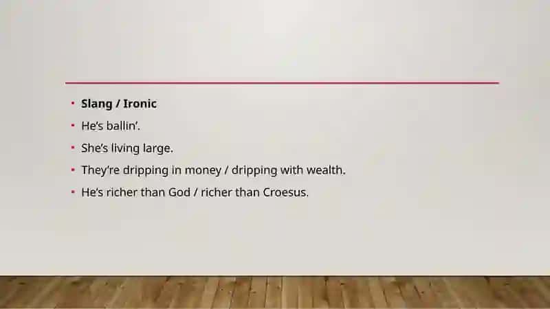 Phrases for Being Rich/Poor and Phrases for Talking about Statistics 4