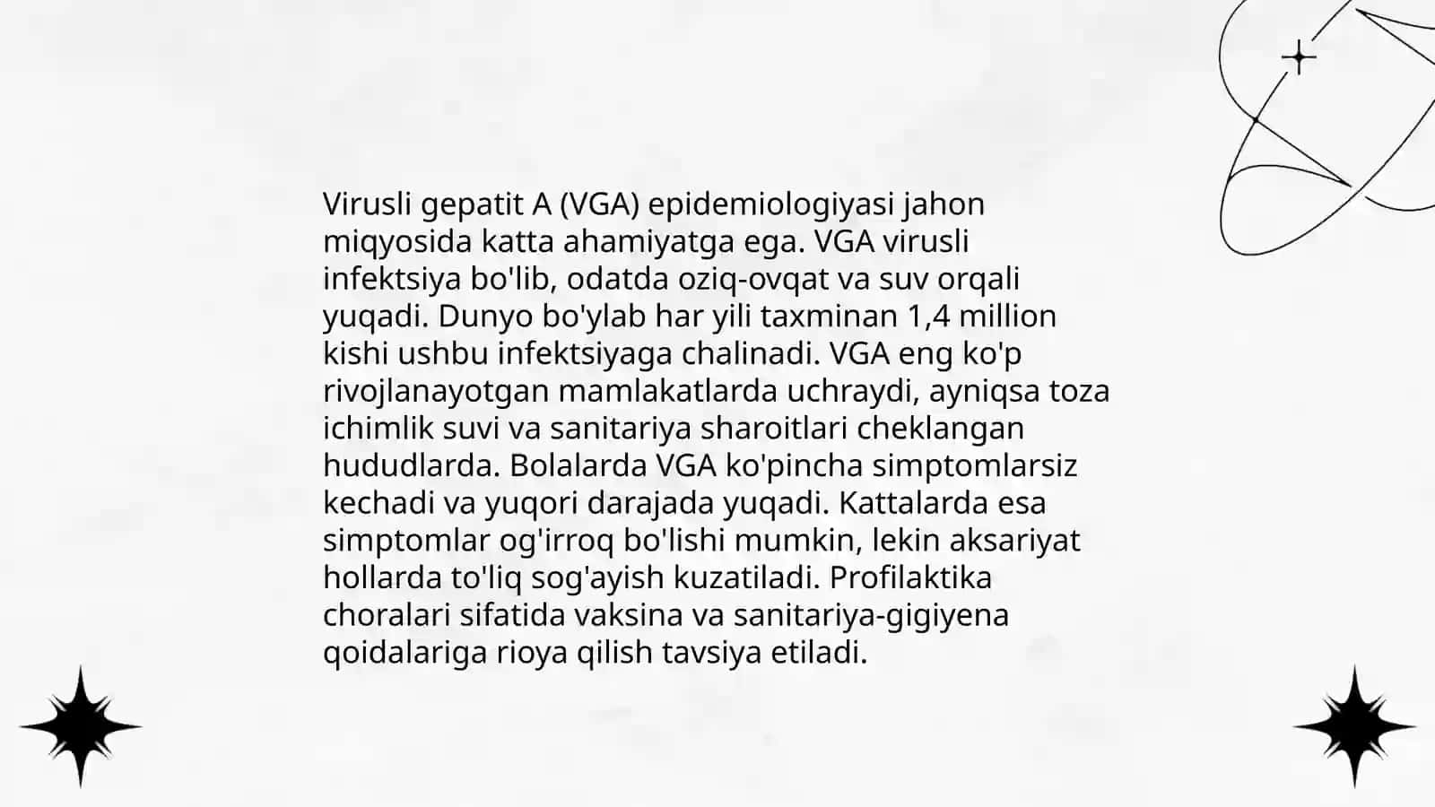 Enteral virusli gepatitlar. Virusli gepatit A va E kasalligi 4