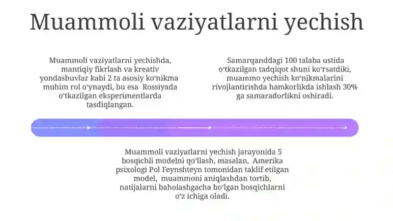 Bilim va ko'nikmalarini shakllantirish 4