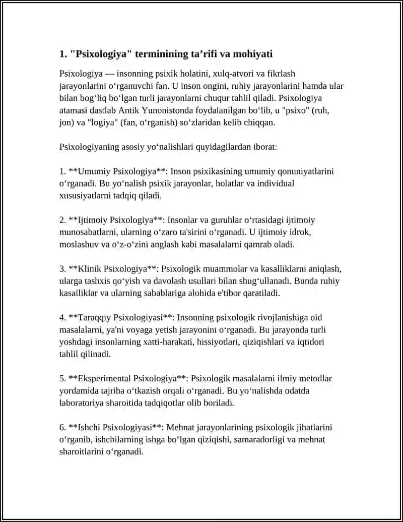 PSIXOLOGIYA FANINING PREDMETI VA VAZIFALARI 4