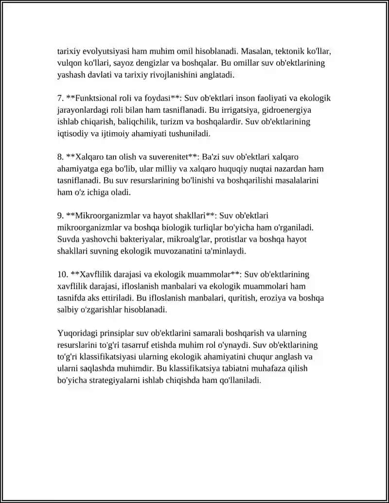 SUVÓTLARINI ZAMONAVIY SISTEMATIK BÓLIMLARI VA KATEGORIYALARI 4