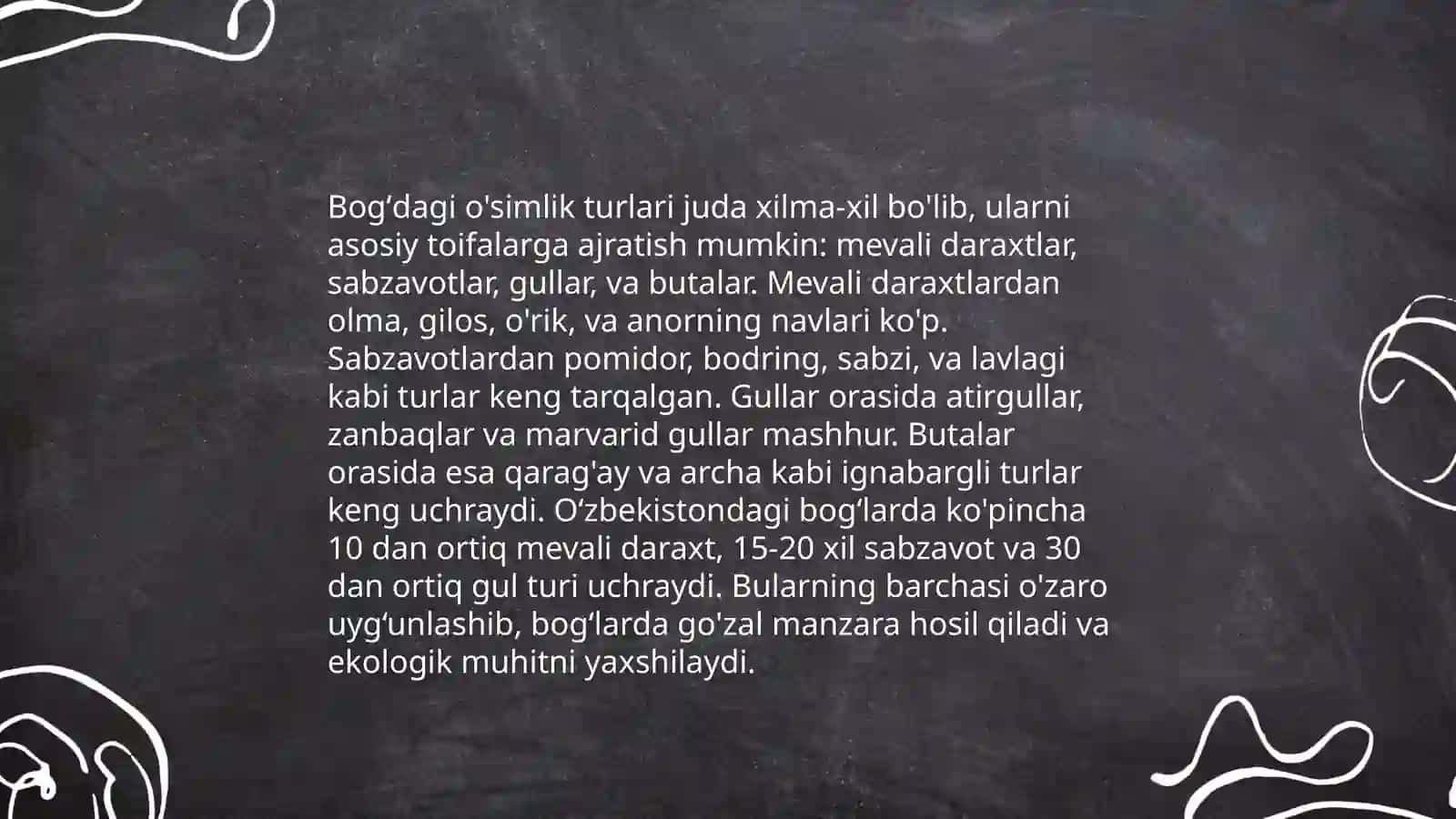 Botanika bogʻi va butalar 4