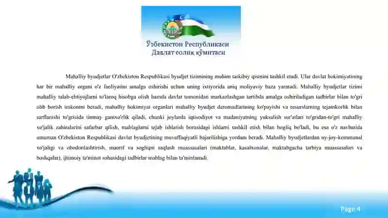 O`zbekiston soliq siyosati 4