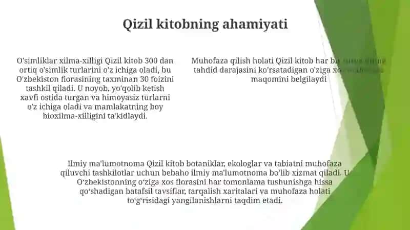 O'Zbekiston Respublikasi Qizil Kitobiga Kiritilgan O'Simliklar 4