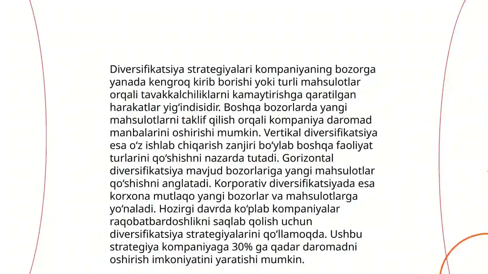 Diversifikatsiya - riskni kamaytirish yo'nalishi sifatida 4