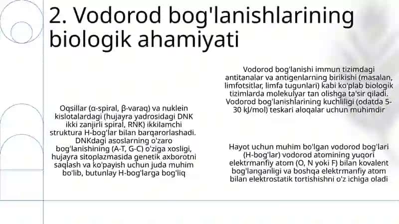 Vodorod bog'lanish 4