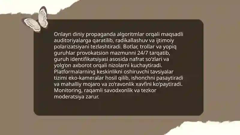 Kiber makonda diniy etiqod targʻiboti 4