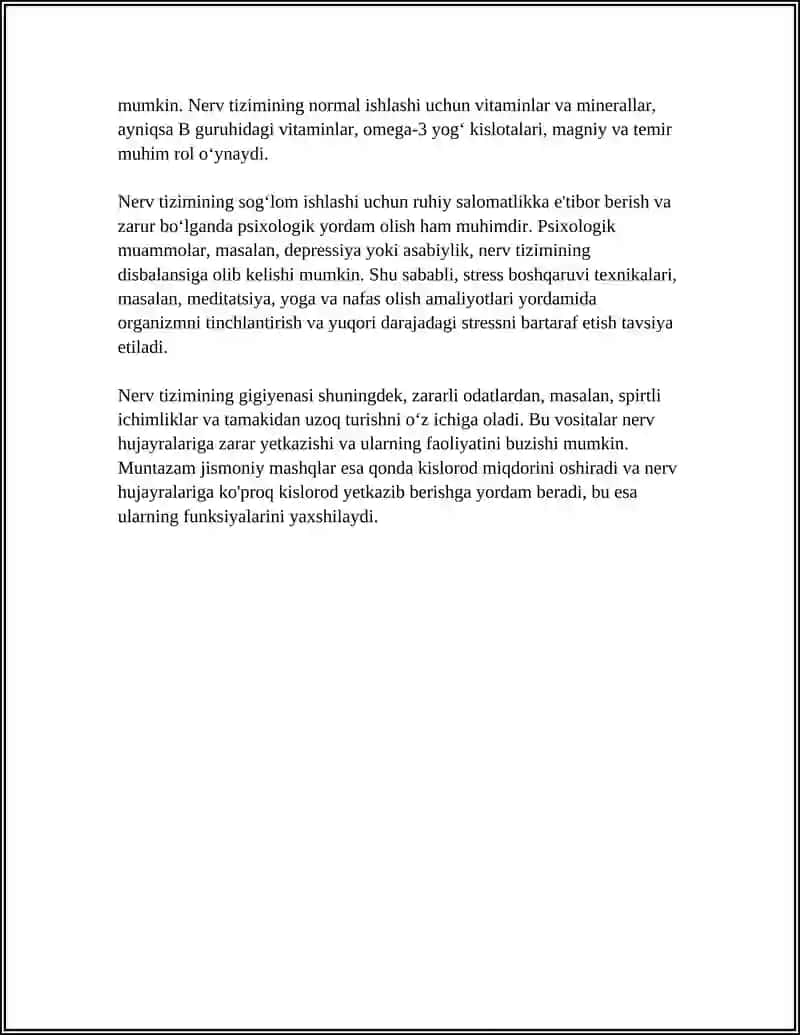 NERV TIZIMINING AHAMIYATI VA GIGIYENASI 4