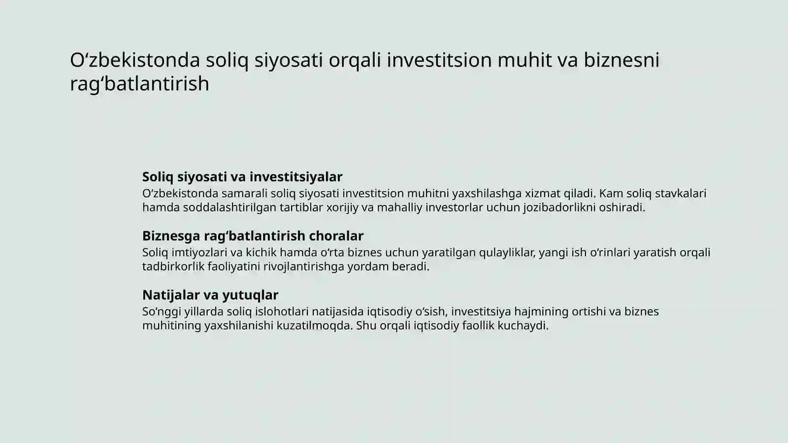 Soliq siyosati va uning iqtisodiy rivojlanishga ta’siri 4