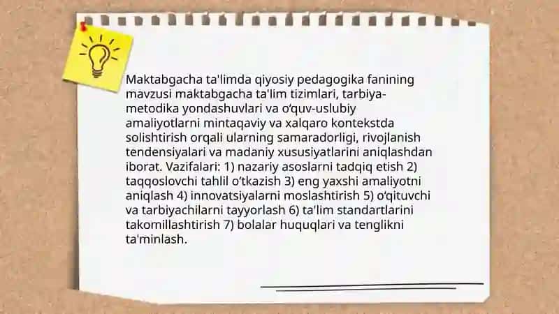 Qiyosiy Pedagogika fanining mazmuni va mohiyati 4