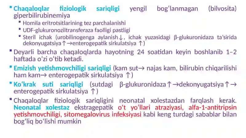 HAZM TIZIMI PATOLOGIYALAR JIGAR, O’T QOPI VA PANKREAS KASALLIKLARI 4