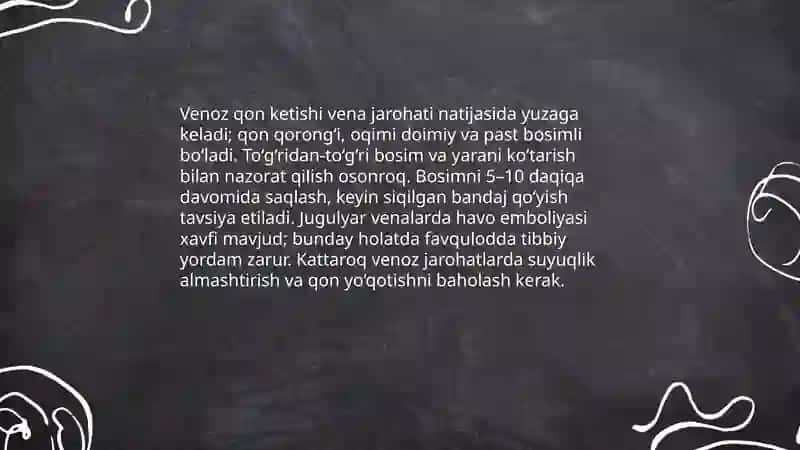 Qon ketish turlari 4