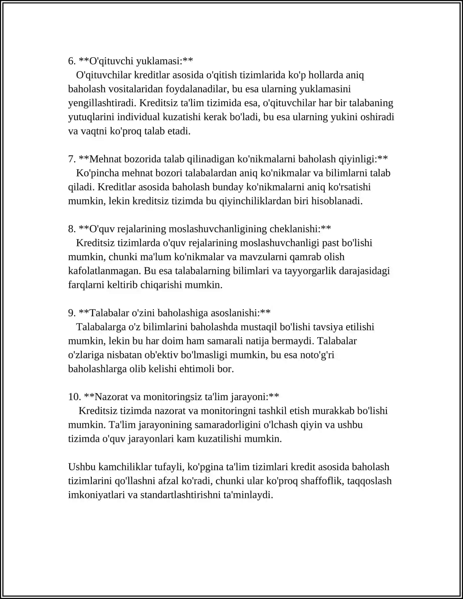 TA’LIMDA KREDIT TEXNOLOGIYALARI VA UNI JORIY ETISH 4